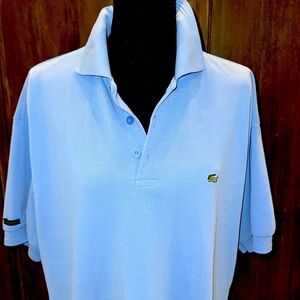 Lacoste Blue 3 Button Polo Shirt Men's Size XXL